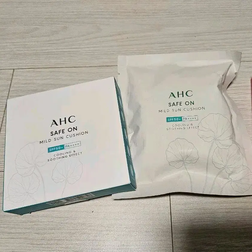 새상품)AHC 세이프온 마일드빅쿠션 본품,리필,톤업썬크림1