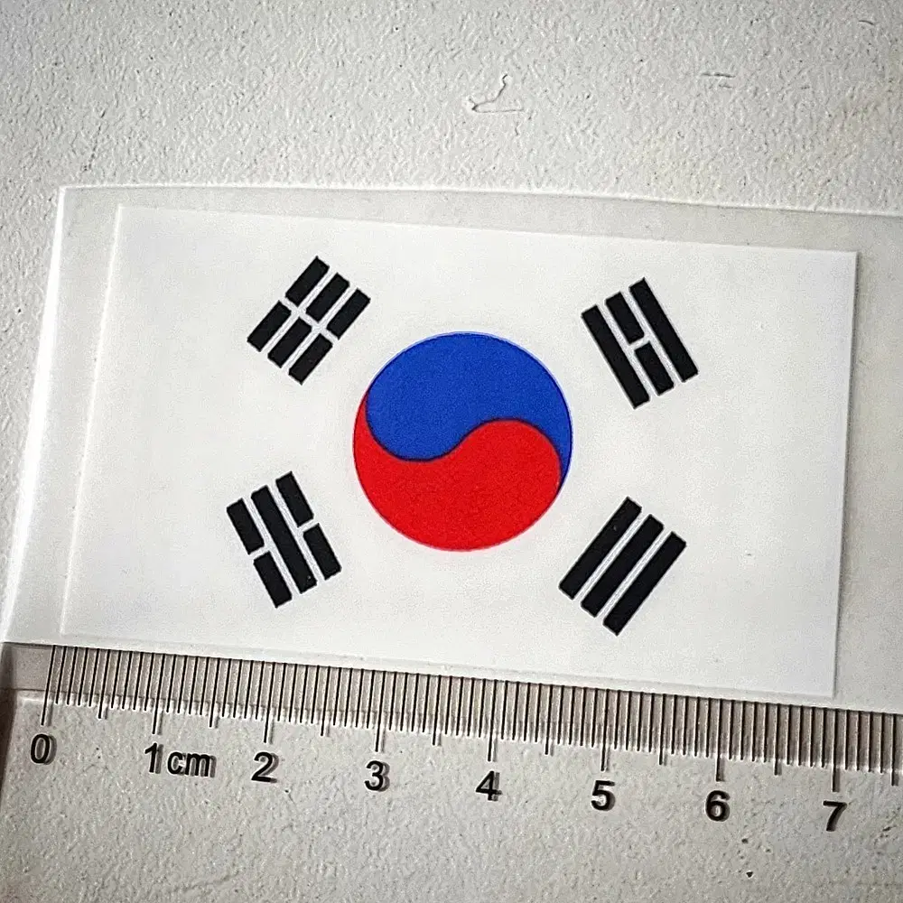 [3장] 태극기 열전사 스티커 70x40mm