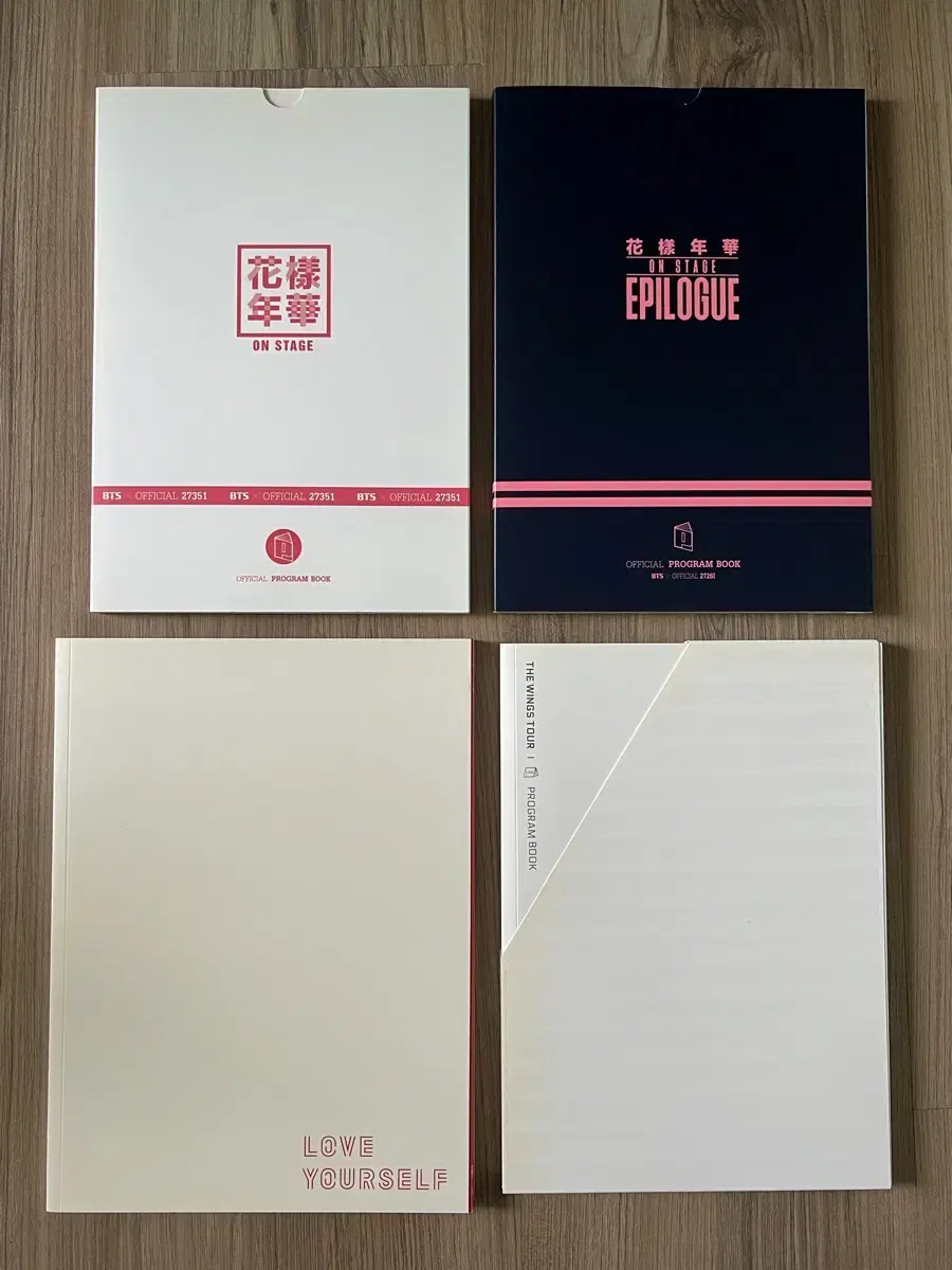 BTS Program Book (Hwa Ons, Epilogue, Rubsellcon, Wingscon) sold in bulk