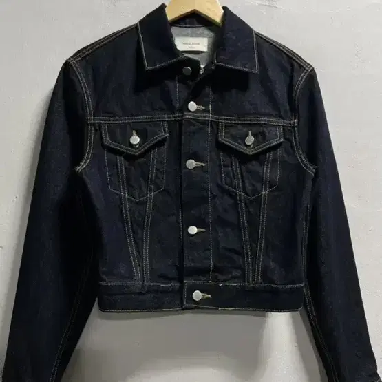 55-66 WAVE DENIM 크롭 데님 진청자켓 정품