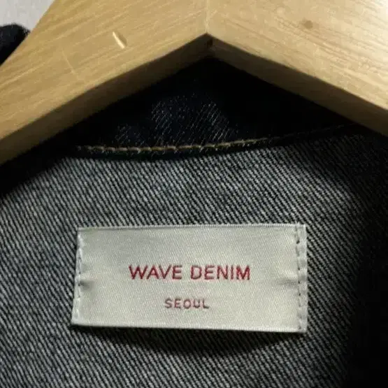 55-66 WAVE DENIM 크롭 데님 진청자켓 정품