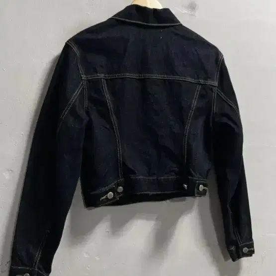 55-66 WAVE DENIM 크롭 데님 진청자켓 정품