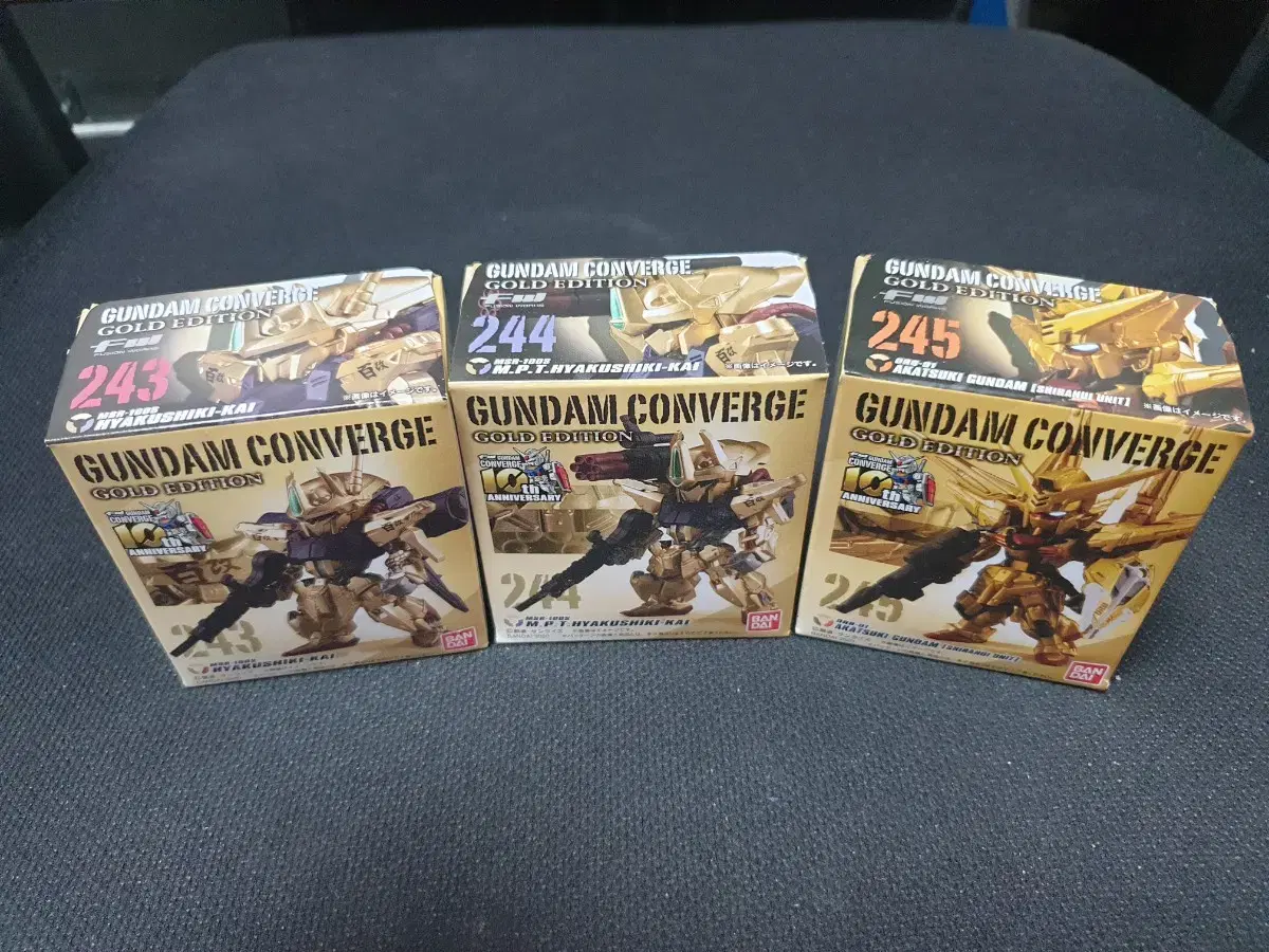 [VAN DAI] Gundam Converge Gold Collection Limited 3pcs sealed sold in bulk