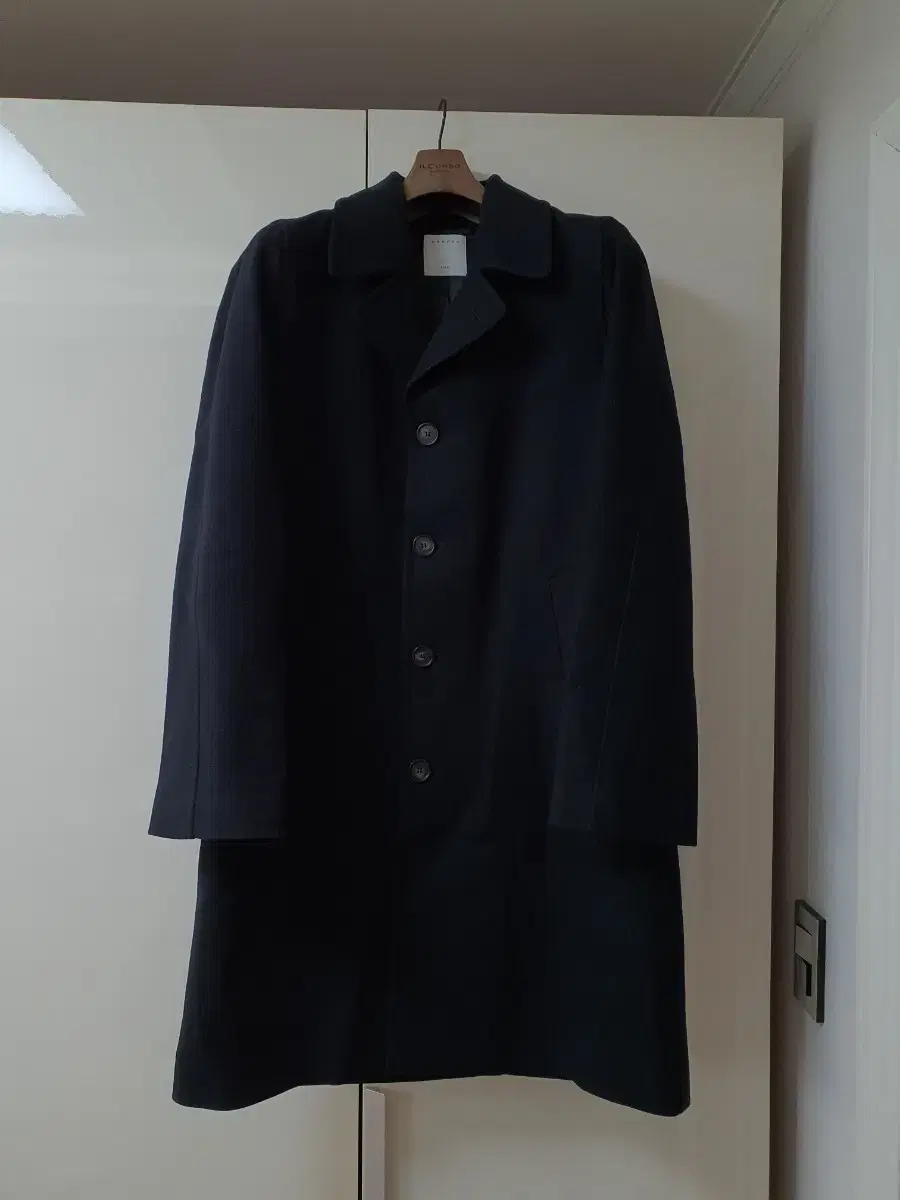 San Drohomme Cashmere coat navy sells sizes S, M