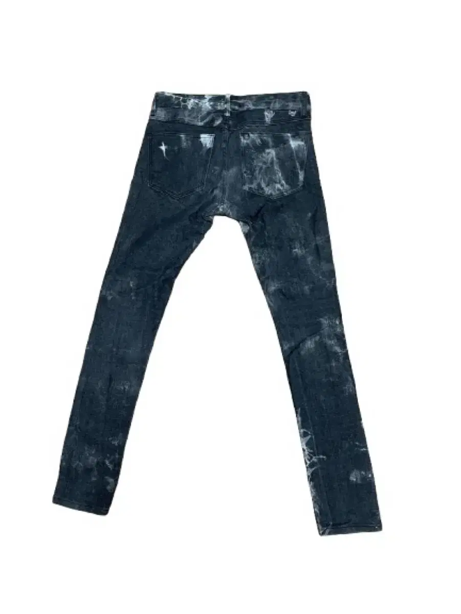 Black Dying Skinny Denim Pants (rock chic rock punk oriental)