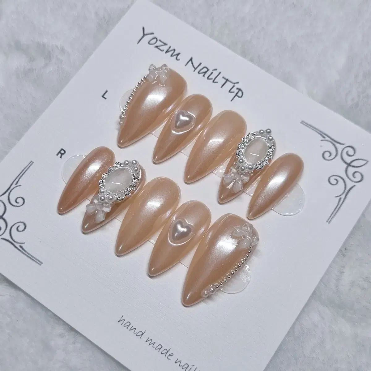 Yozm NailTip 누디진주글로우