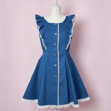 mellfy memory- Sweet Garden Denim 원피스