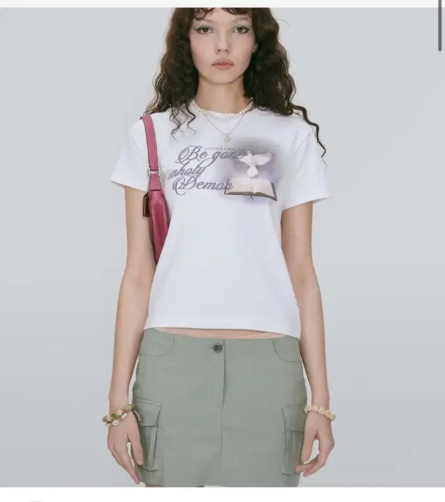 스컬프터 반팔 (Holy Spirit Crop Tee White)