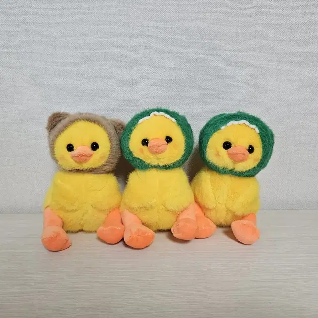 동물 모자 오리 가방고리 키링 13cm (곰돌이, 공룡)