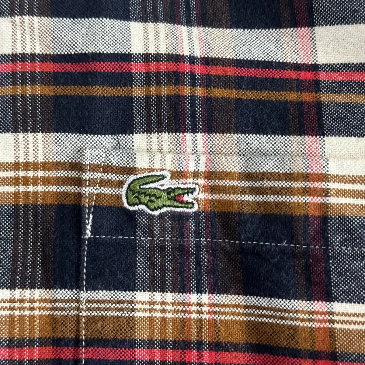 [M] 라코스테 LACOSTE 원포켓 플란넬 체크셔츠