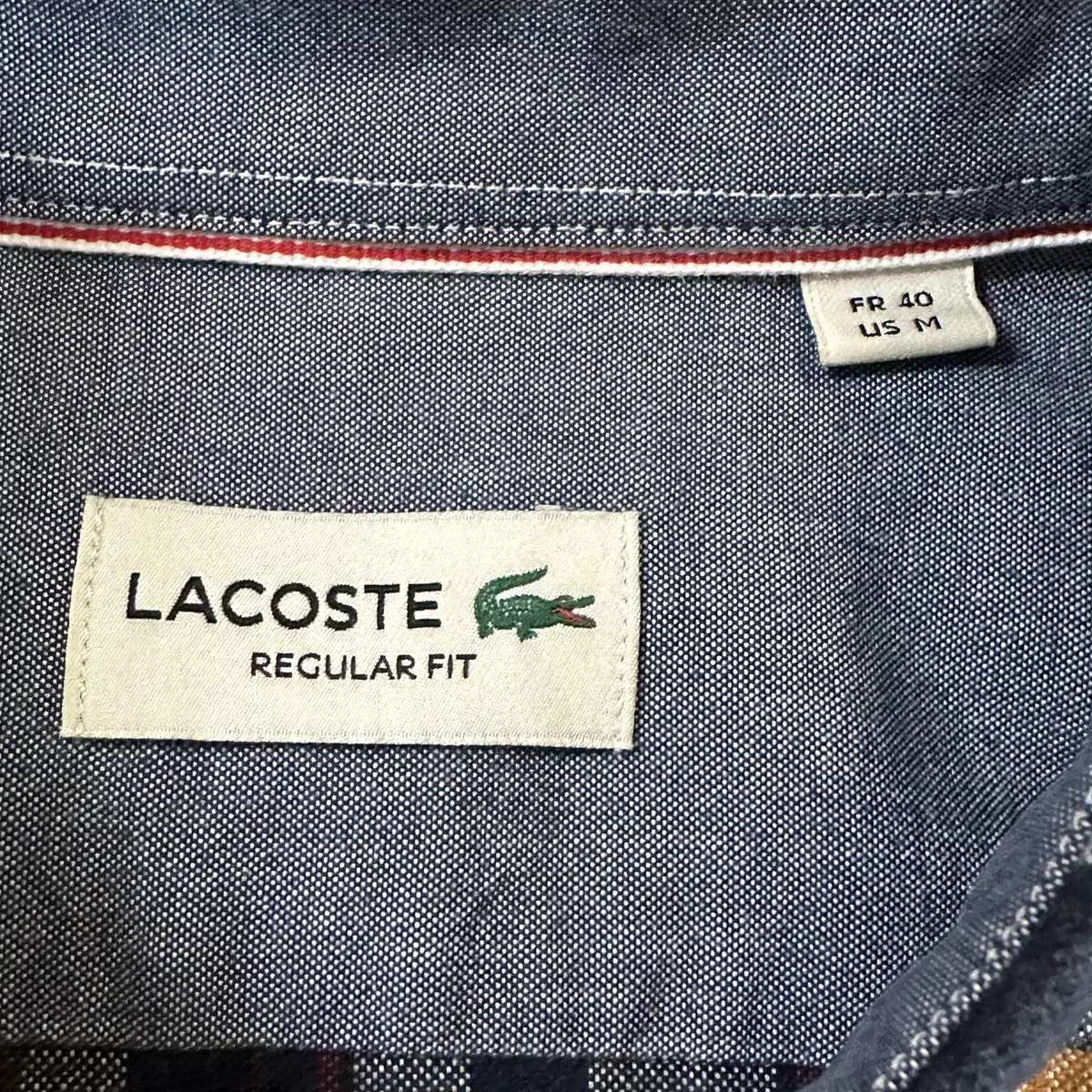 [M] 라코스테 LACOSTE 원포켓 플란넬 체크셔츠