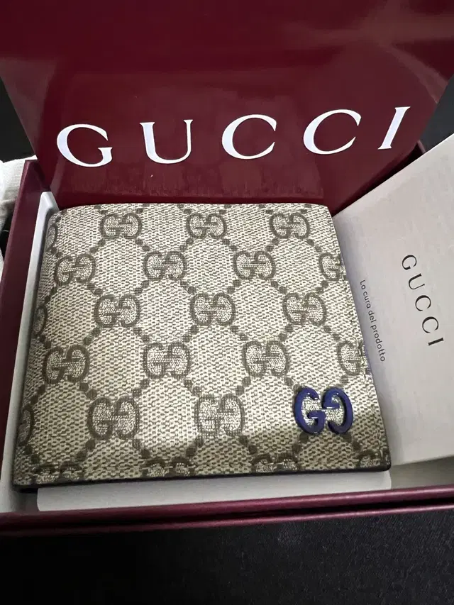 [미사용] GUCCI GG 디테일 지갑 768243FACQC9751