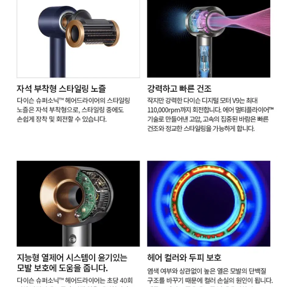 DYSON 슈퍼소닉 HD15 블루코퍼(케이스 내장)