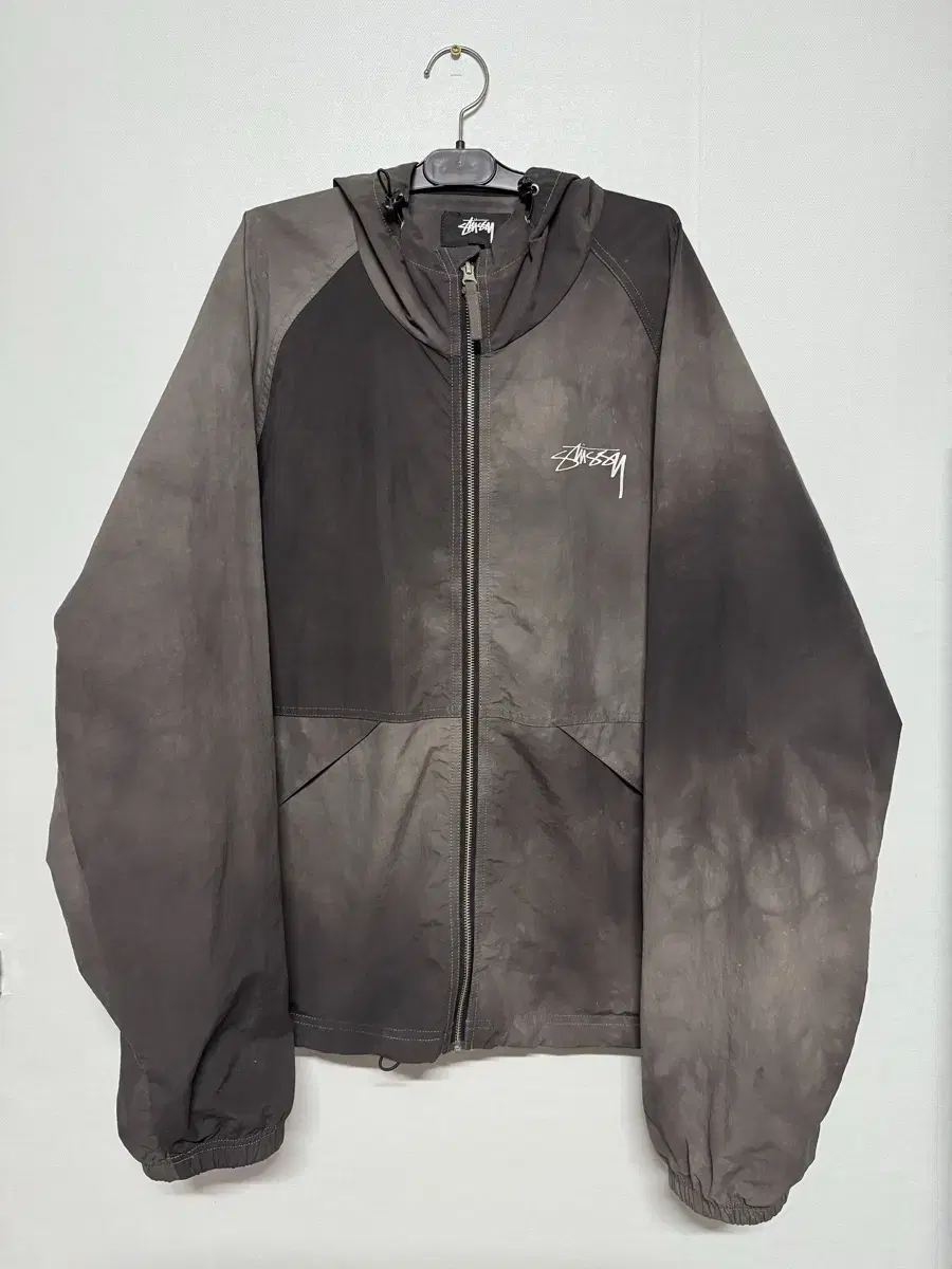 (Look at the pockets) Stussy Wave Die Beach Shell Jacket Black Windbreaker