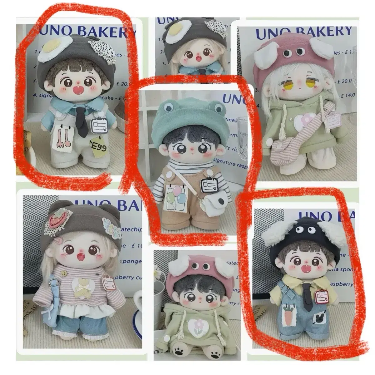 [Unsealed] 20cm Animal Market Doll Clothes