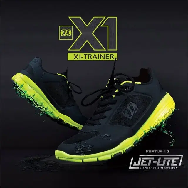 [50%할인]젯파일럿  jet lite x1 라임 트레이닝화