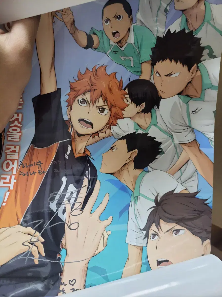 Haikyuu Winners and Losers Korean Voice Actors signature poster