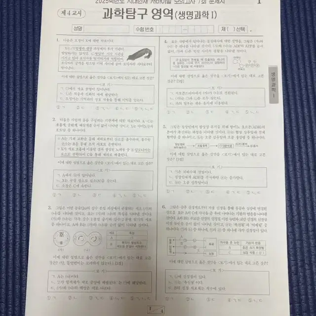 서바이벌 생명 모의고사 7회