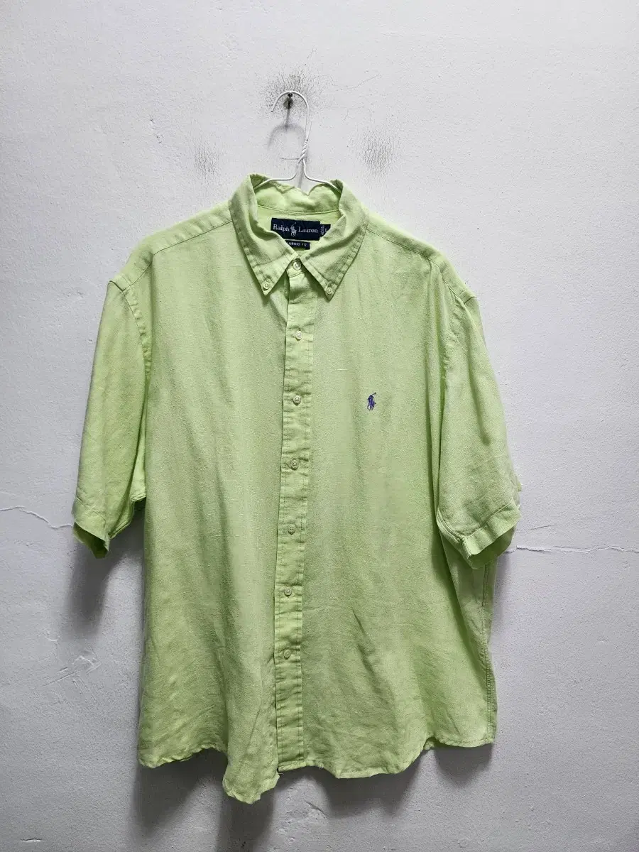 (Large) Polo Linen Shirt