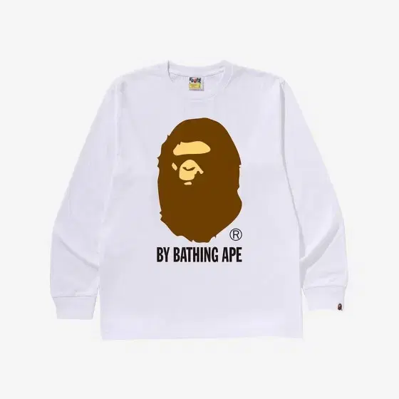 Vape by Basing Ape Long Sleeve Tee White