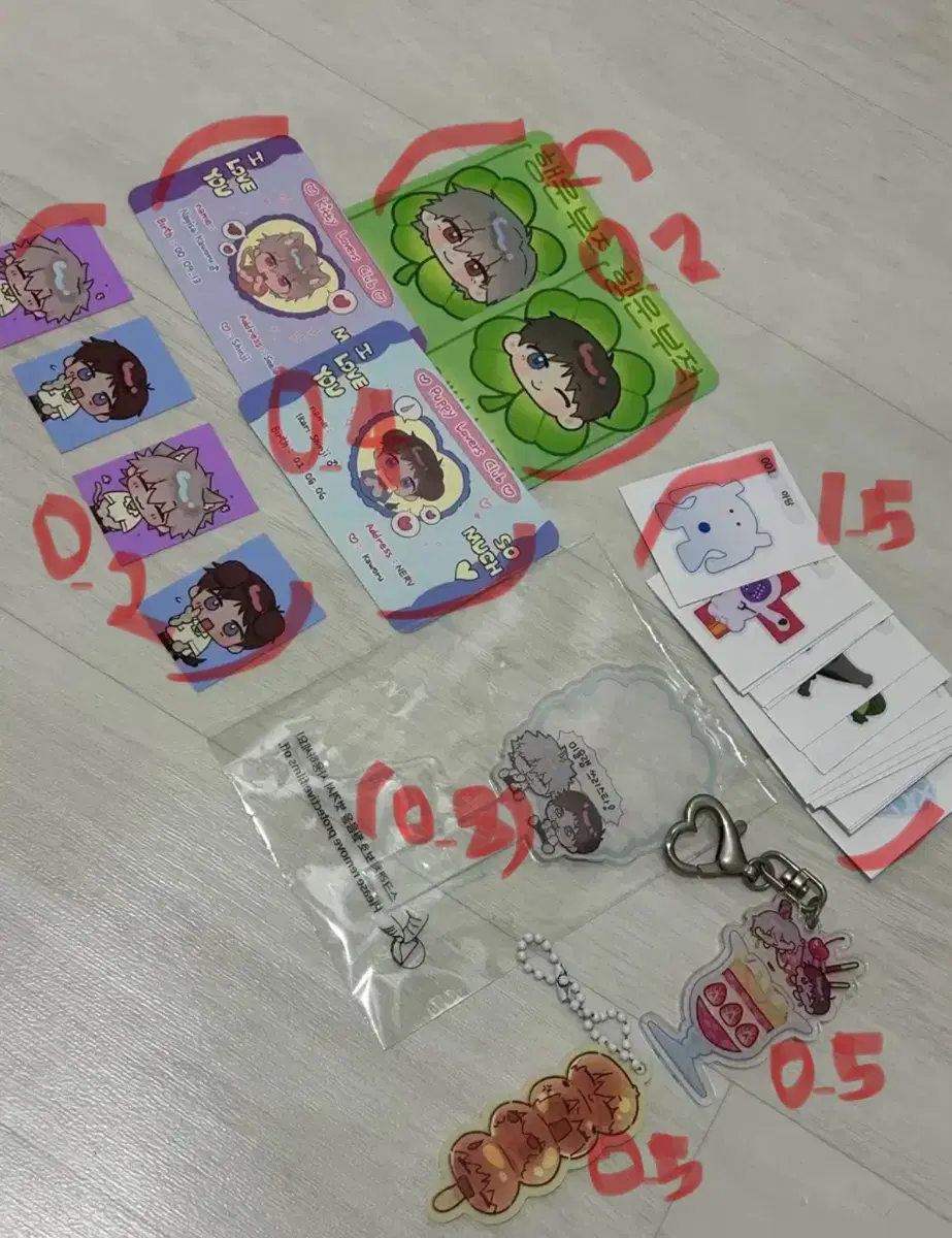 Evangelion Teo acrylic keyring, photoprop, photocard, bandbusil, sashing