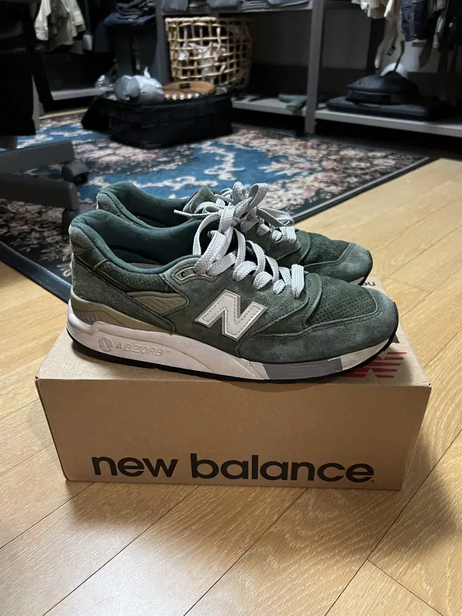 New Balance 998 Vintage Green UK7 (M998BB)