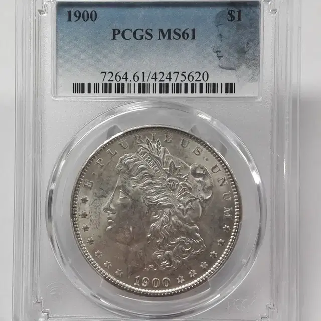 1900년 미국 모건 1달러 PCGS MS61 미사용 은화