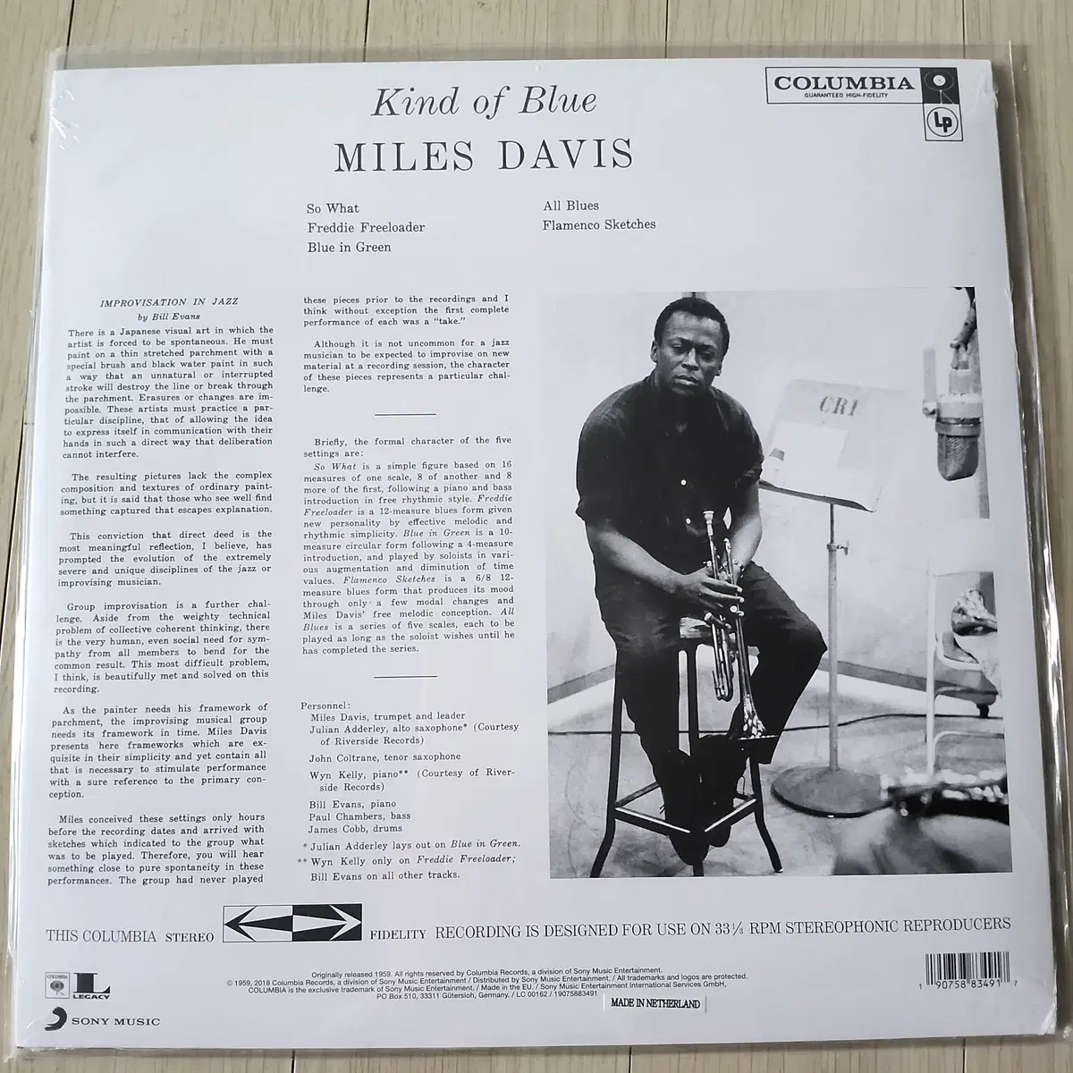 Miles Davis 마일스 데이비스 Kind Of Blue 콜롬비아