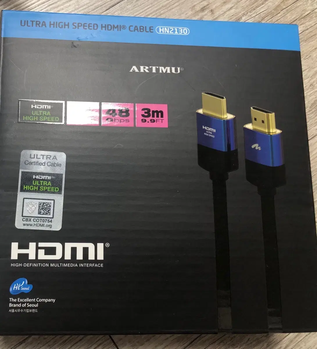 애플 hdmi av 어댑터+아트뮤 hdmi 2.1 3m 케이블 일괄