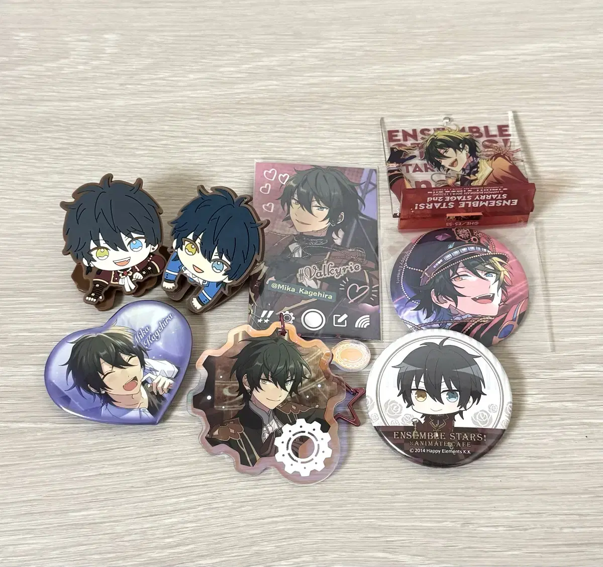 Kagehiramika Goods Rubber Clip Acrylic Stand Can Badge Pasha Pashotsu