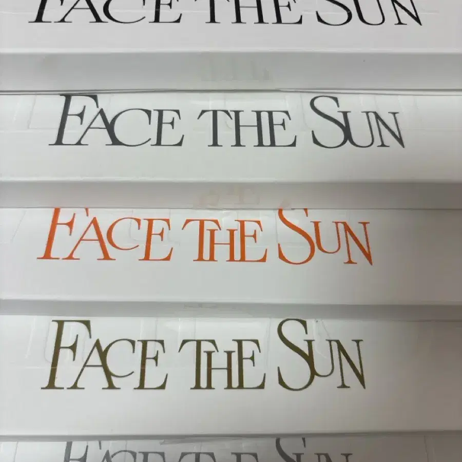 face the sun 개봉앨범 판매합니다