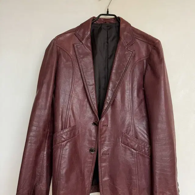 Tornado mart burgundy leather jacket