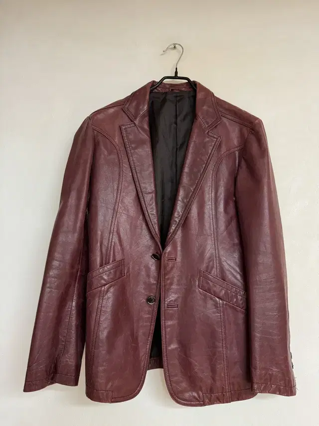 Tornado mart burgundy leather jacket