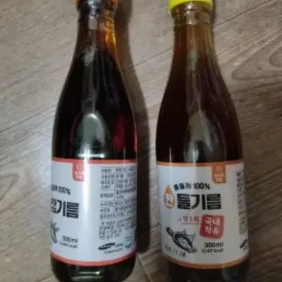 총2병 들기름300ml1병+ 참기름300ml1병 수입깨 당일착유