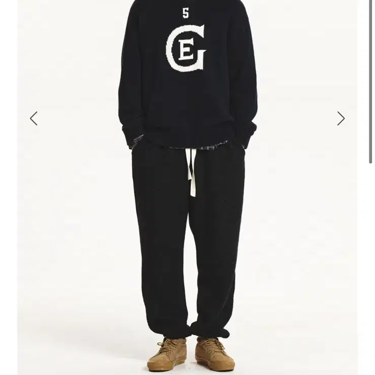 가든익스프레스 니트 GE Intarsia Sweater (navy)