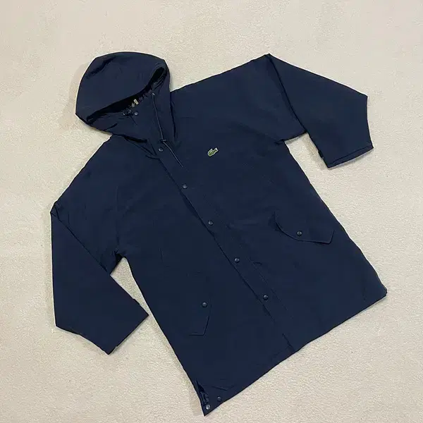 L Lacoste Woven Quilted Long Puffer B.075