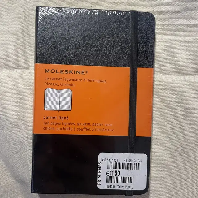 MOLESKINE 몰스킨 클래식 하드커버 룰드 포켓