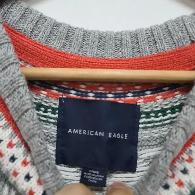 [american eagle] 남성 패턴 긴팔 니트 L