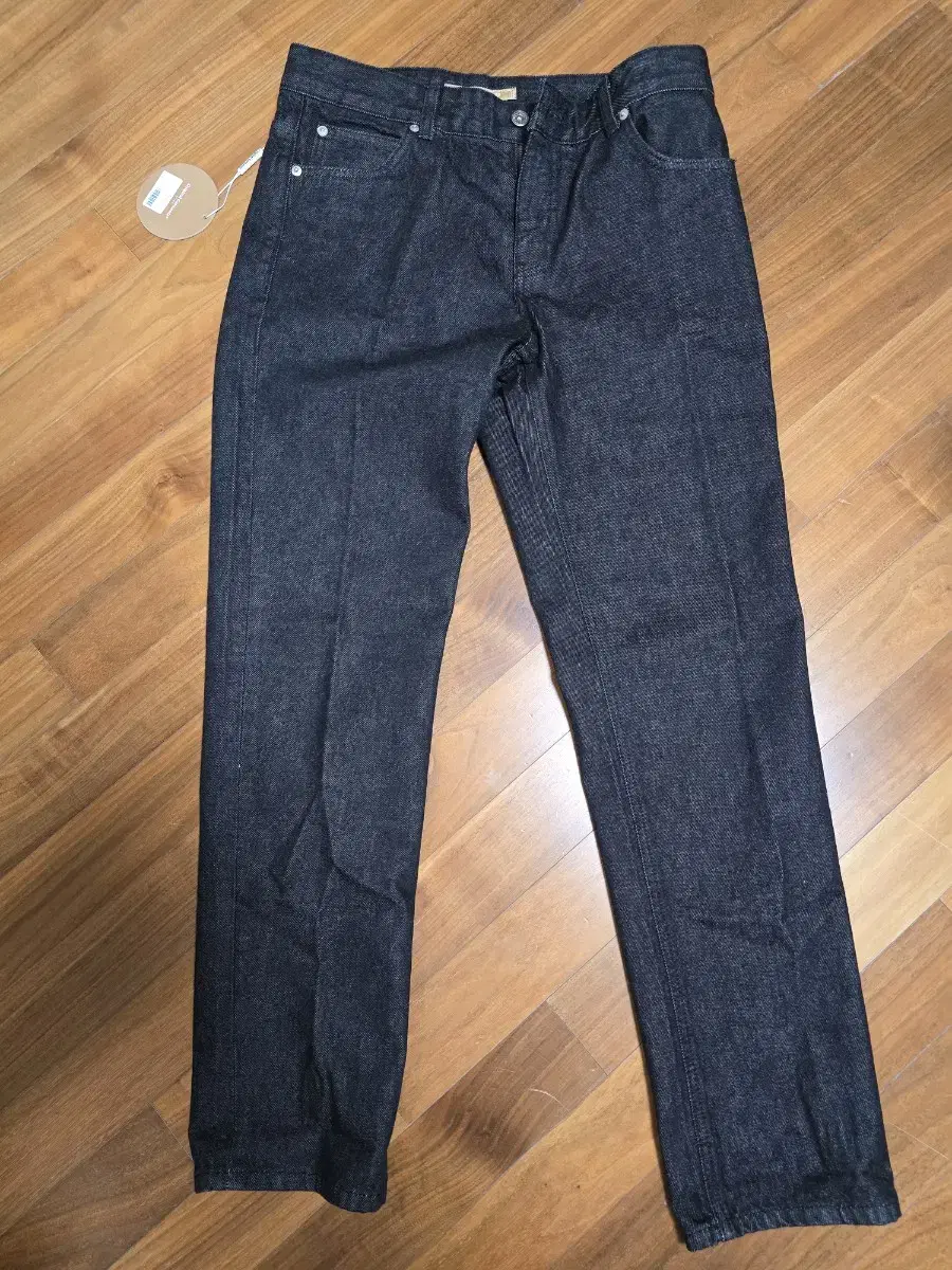 프리즘웍스 OG SLIM CROP DENIM - BLACK