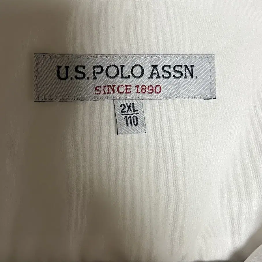 U.S.POLO ASSN 화이트셔츠(XXL)