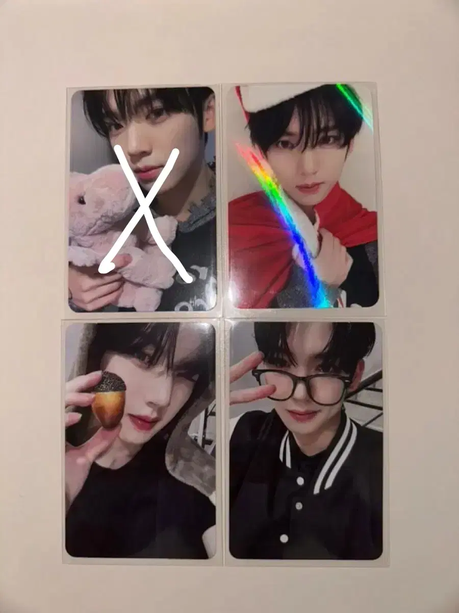 zerobaseone han yujin photocard dragon bunny blanket mirror selfie guazam acorns makestar