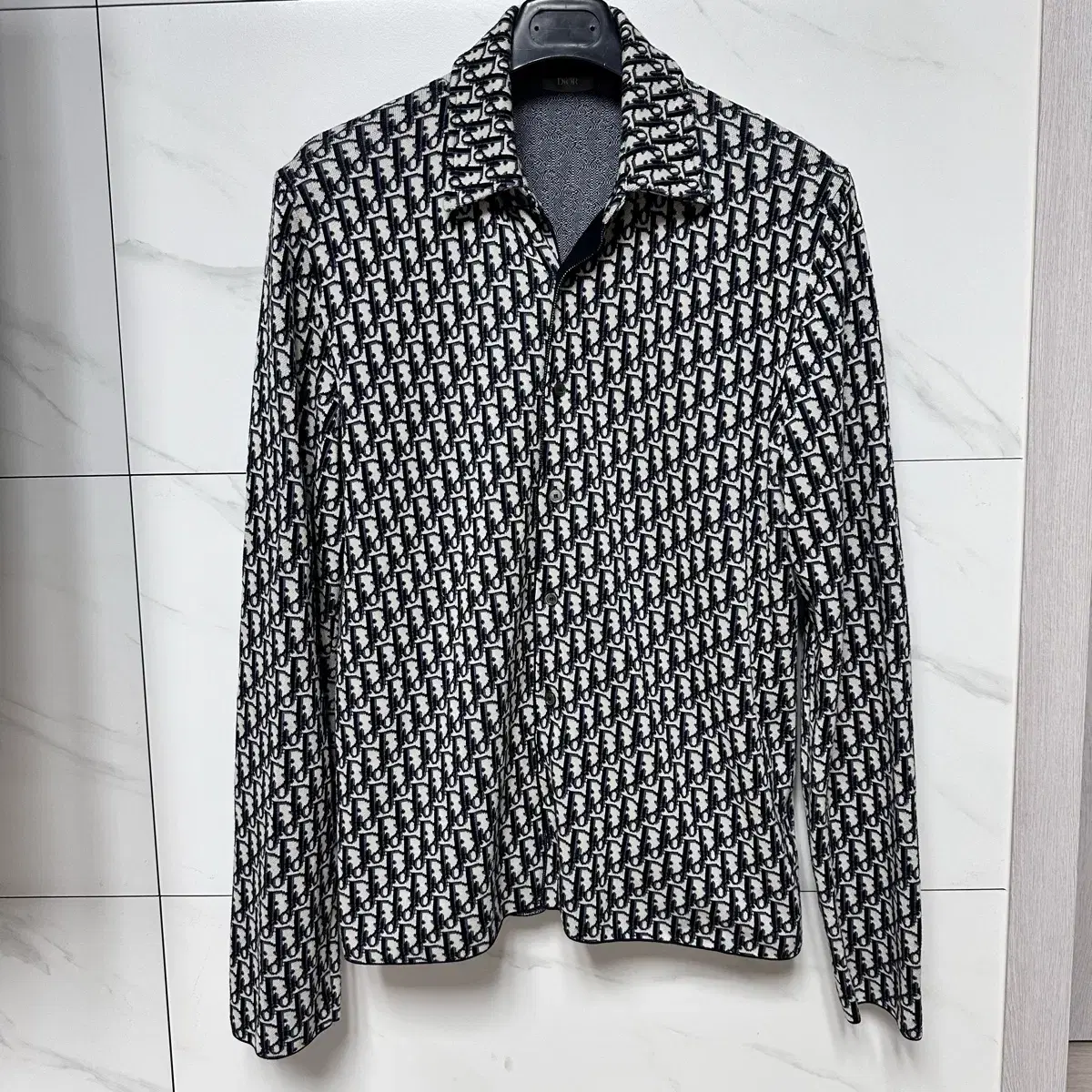 [S+ level / same day shipping] Dior Oblique Knit Shirt L