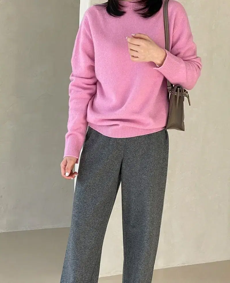 [NEW]High quality rakun knit pink rakun40per wool knit pink knit women's knit gaeul winter