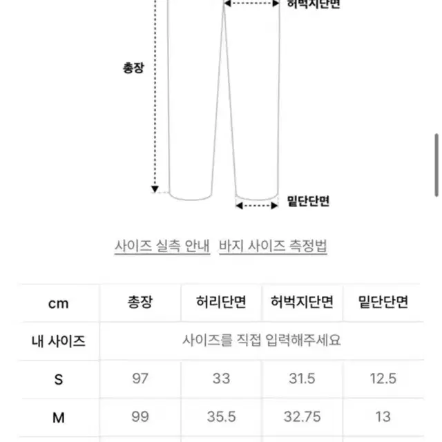 코닥 코듀로이 바지 s