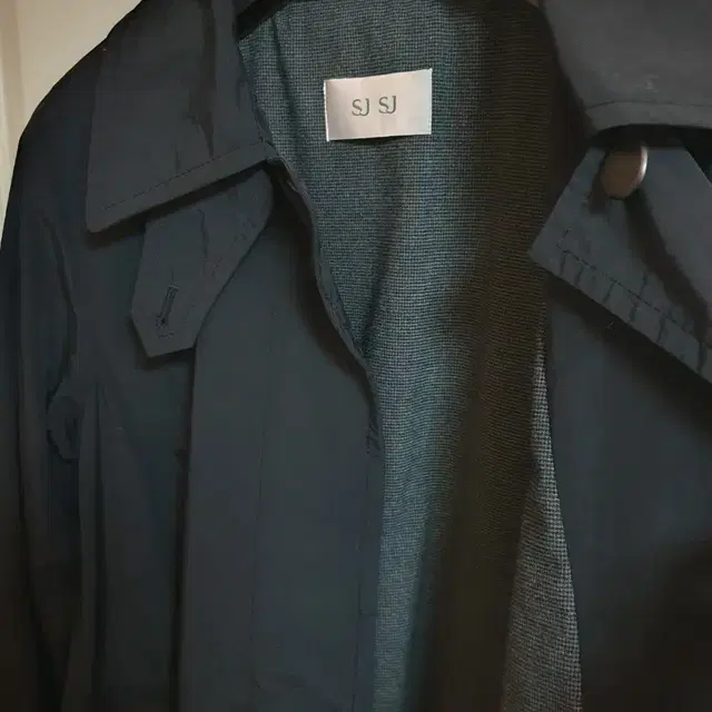 한섬 sjsj black trench coat