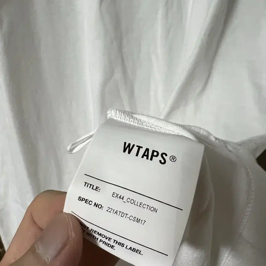 더블탭스 Wtaps 22SS 아카데미 티셔츠 화이트 03