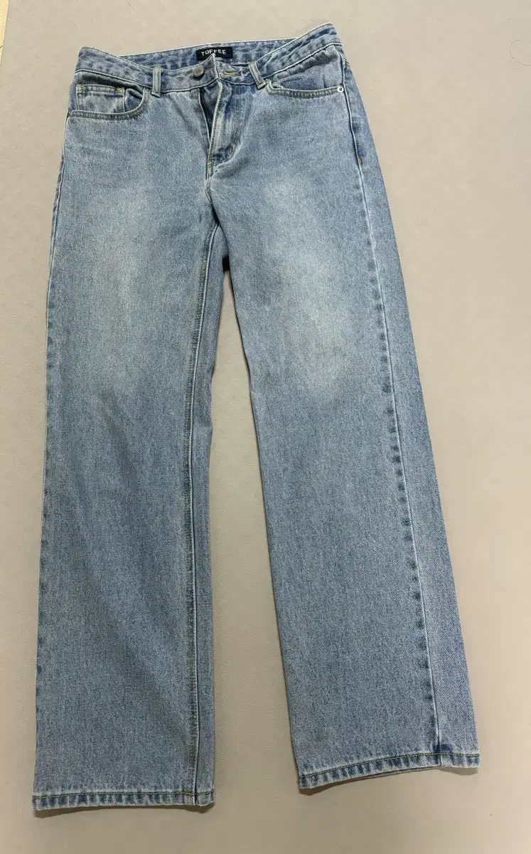 Toffee Wide Denim Pants Light Bloo Size S