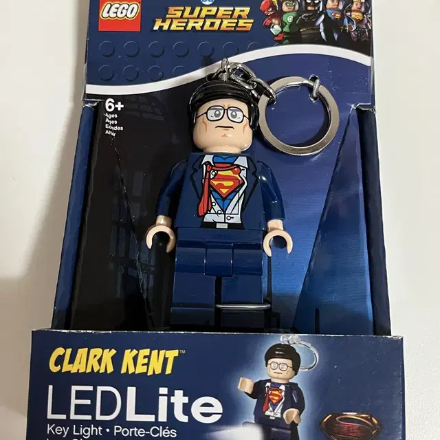 레고 led 키체인 키링 클라크 켄트 슈퍼맨 clark kent