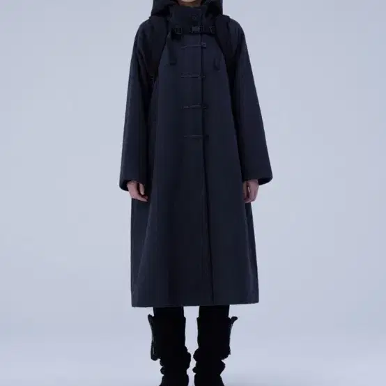 미세키서울 더플코트 23 fw Hoodie long duffle Coat