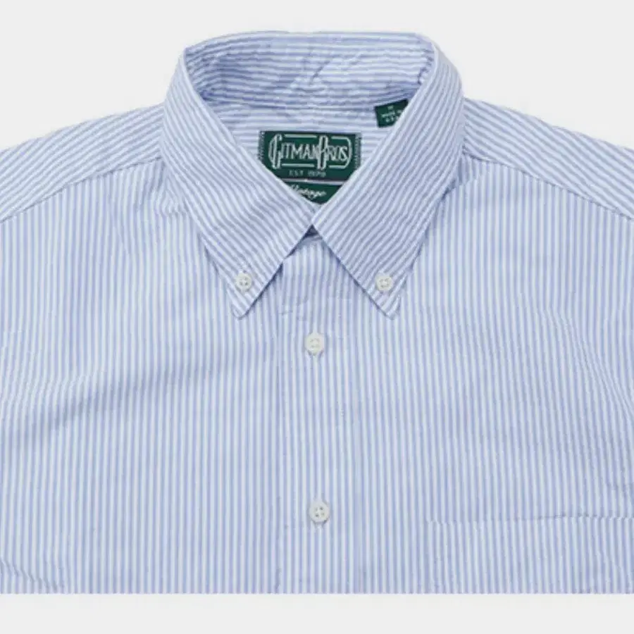 Gitman Vintage- Oxford shirt blue stripe